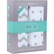 [아마존베스트]Waterproof Crib Sheet Toddler Sheet by Elys & Co. no Need for Crib Mattress Pad Cover or Crib Mattress Protector