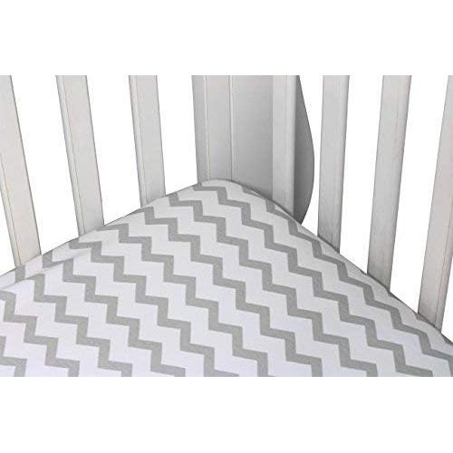 [아마존베스트]Waterproof Crib Sheet Toddler Sheet by Elys & Co. no Need for Crib Mattress Pad Cover or Crib Mattress Protector