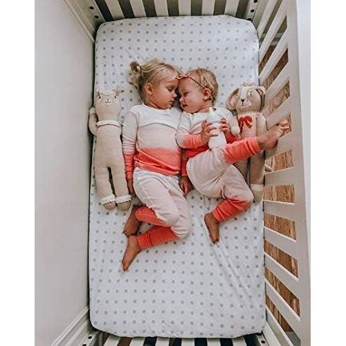  [아마존베스트]Waterproof Crib Sheet Toddler Sheet by Elys & Co. no Need for Crib Mattress Pad Cover or Crib Mattress Protector