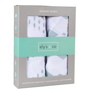 [아마존베스트]Bassinet Sheet Set 2 Pack 100% Jersey Cotton for Baby Girl and Baby Boy by Elys & Co. - Sage Green...