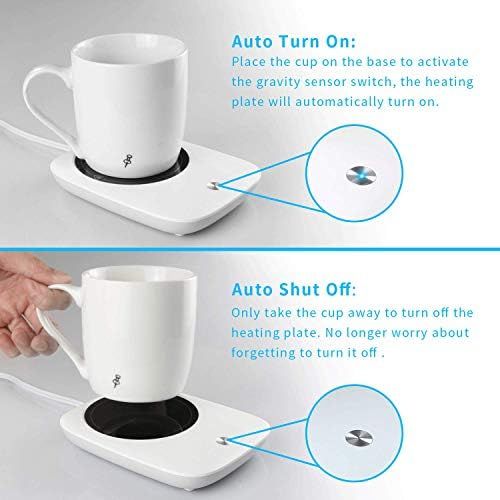  [아마존베스트]Elyss Coffee Mug Warmer with Auto Shut on/off,Cup Warmer for Office Home Use Desktop Coffee Warmer for Desk,Electric Mug Warmer Cup Beverage Warmer Plate For Tea,Water,Cocoa,Soup,etc.