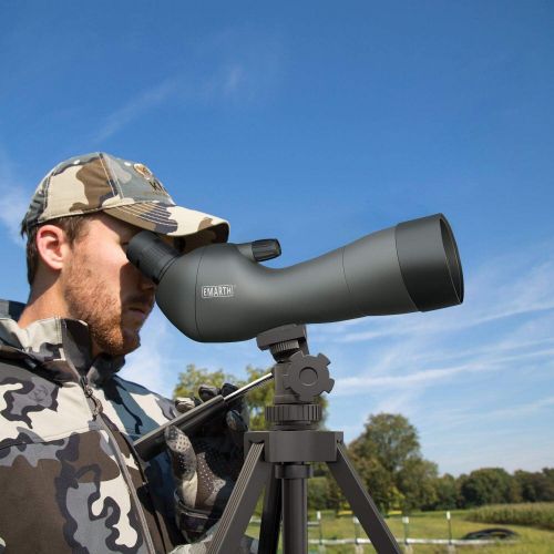  [아마존 핫딜]  [아마존핫딜]Emarth 20-60x60AE Waterproof Angled Spotting Scope with Tripod, 45-Degree Angled Eyepiece, Optics Zoom 39-19m/1000m for Target Shooting Bird Watching Hunting Wildlife Scenery (20-6