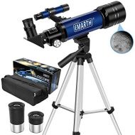 [아마존베스트]Emarth Telescope, Travel Scope, 70mm Astronomical Refracter Telescope with Tripod & Finder Scope, Portable Telescope for Kids Beginners (Blue)