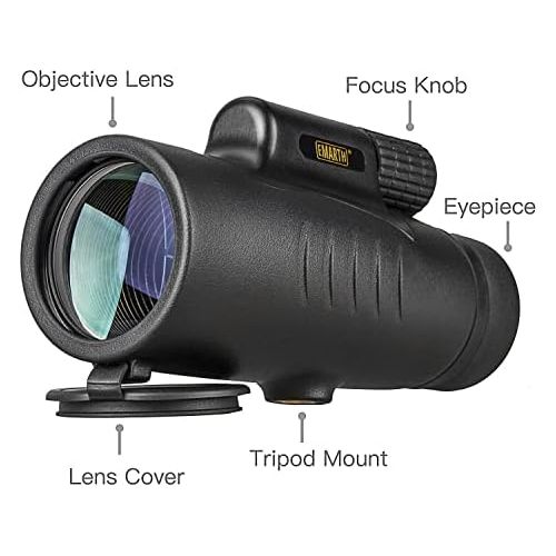  [아마존베스트]Emarth Monocular Telescopes, 8 x 42 High Definition Waterproof Monocular Telescope Shockproof with Hand Strap for Bird Watching for Hiking, Sightseeing, Concert Ball Game, Camping, Huntin