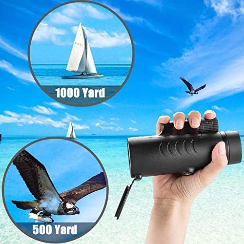  [아마존베스트]Emarth Monocular Telescopes, 8 x 42 High Definition Waterproof Monocular Telescope Shockproof with Hand Strap for Bird Watching for Hiking, Sightseeing, Concert Ball Game, Camping, Huntin