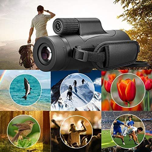  [아마존베스트]Emarth Monocular Telescopes, 8 x 42 High Definition Waterproof Monocular Telescope Shockproof with Hand Strap for Bird Watching for Hiking, Sightseeing, Concert Ball Game, Camping, Huntin