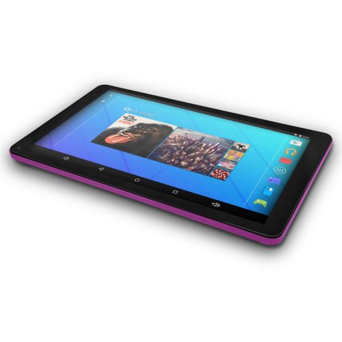  Ematic 10 16GB Quad-Core Tablet with Android 7.1 (Nougat) + Keyboard Folio Case and Headphones (EGQ235SKBL)