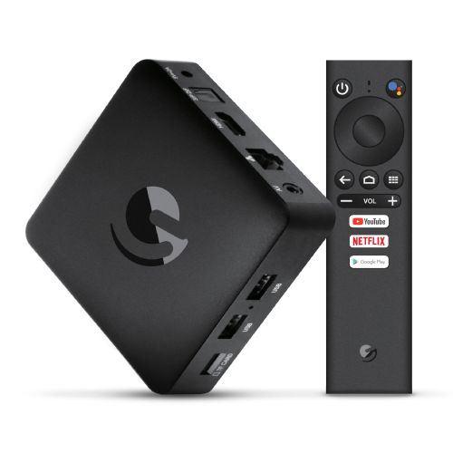  Ematic Jetstream 4K Ultra HD Android TV Box with Voice Search Remote (AGT418)