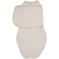 Embe embe 2-Way Organic Starter Swaddle Blanket, 5-14 lbs, Diaper Change w/o Unswaddling, Legs in and Out Design, Warm Up or Cool Down 100% Organic Cotton, 0-3 Months (Organic Oatmeal S