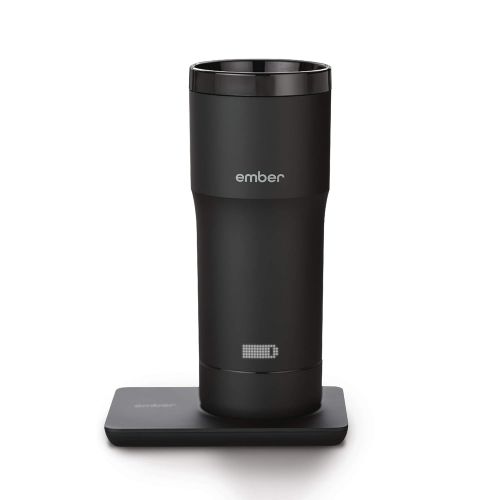  Ember Temperature Control Travel Mug, 12 Ounce, 2-hr Battery Life, Black - App Controlled Heated Coffee Travel Mug