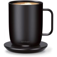 Ember Temperature Control Smart Mug 2, 14 oz, Black, 80 min. Battery Life - App Controlled Heated Coffee Mug - Improved Design