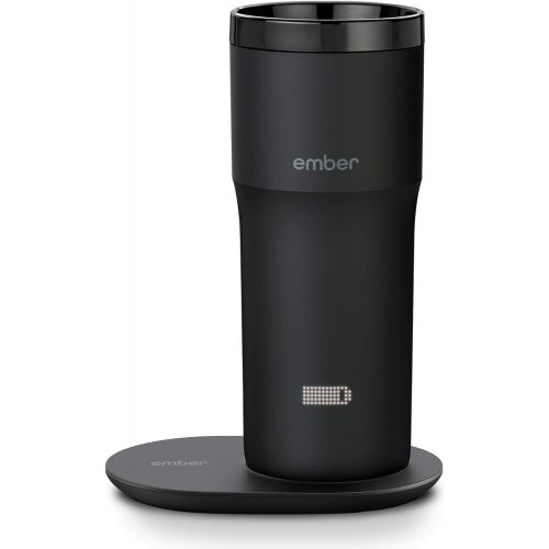  [아마존베스트]NEW Ember Temperature Control Travel Mug 2, 12 oz, Black, 3-hr Battery Life - App Controlled Heated Coffee Travel Mug - Improved Design