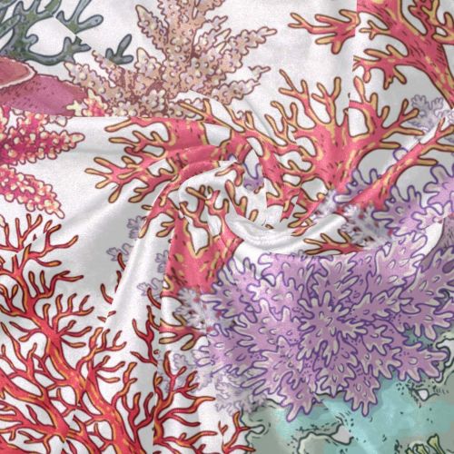  Embroidered senya Ultra Soft 3pc Duvet Cover Set Coral Reef Pattern Printed Cotton Luxury Lightweight Microfiber Velvet Warm Cozy Bedding Set for Kids Boys Girls