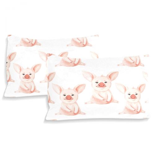  Embroidered senya Ultra Soft 3pc Duvet Cover Set Piggy Cute Printed Cotton Luxury Lightweight Microfiber Velvet Warm Cozy Bedding Set for Kids Boys Girls