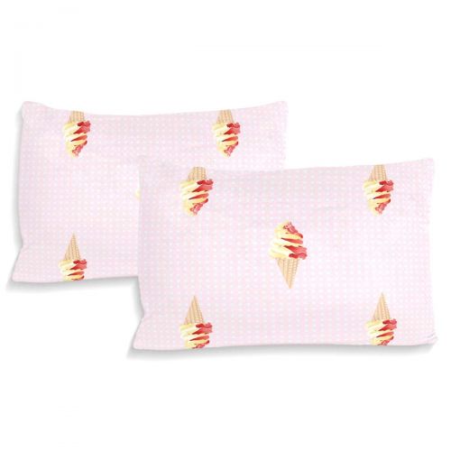  Embroidered senya 3 Pieces Duvet Cover Ice Cream Soft Warm Twin Bedding Set Quilt Bed Covers for Kids Boys Girls