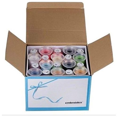  [아마존베스트]Embroidex 40 Spools Polyester Embroidery Machine Thread