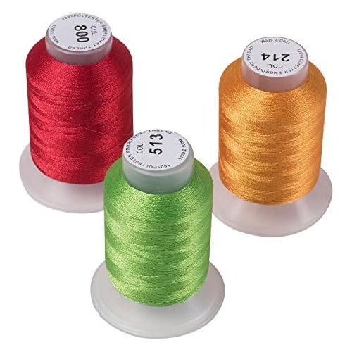  [아마존베스트]Embroidex 40 Spools Polyester Embroidery Machine Thread