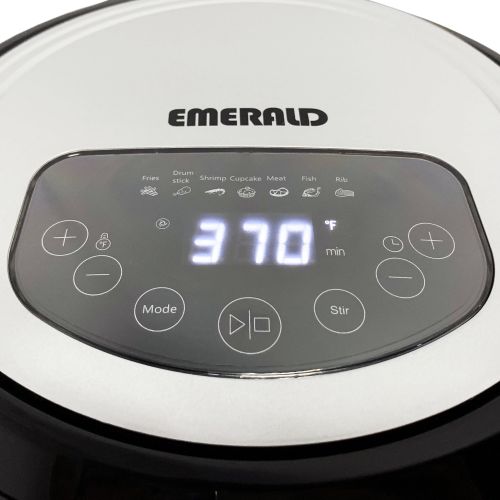  Emerald 6.5 Liter Self-Stirring Air Fryer with Digital LED Timer and Temperature Control, 1350 Watts (1808)
