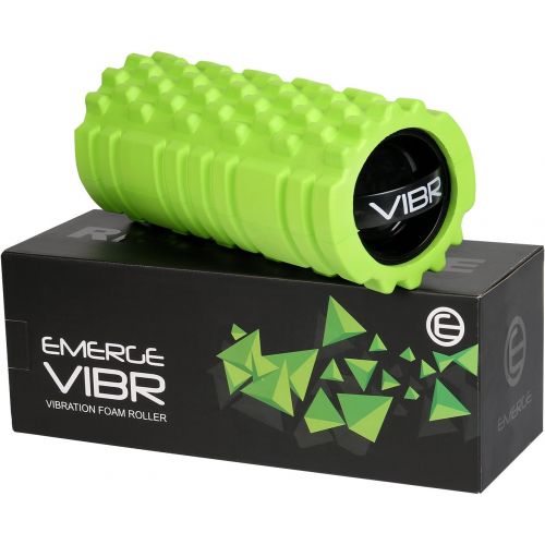  Emerge Vibrating Foam Roller High Density 3 Speed Vibration for Muscle Recovery - Fully Rechargeable Electric Foam Roller - Deep Tissue Massager for Sports Massage Therapy