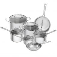 Emeril Lagasse 14 Piece Stainless Steel Cookware Set With Copper Core, Induction Compatible, Dishwasher Safe, Silver
