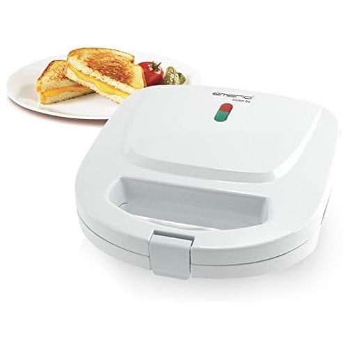  Emerio Sandwichtoaster, Sandwichmaker, Antihaftbeschichtung, ST-109724.3, 650 Watt, Weiss