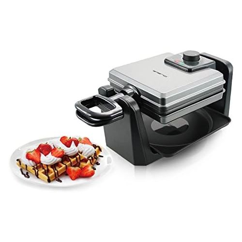  Drehbares Waffeleisen Emerio WM-110984 mit 1000 Watt fuer Belgische Waffeln