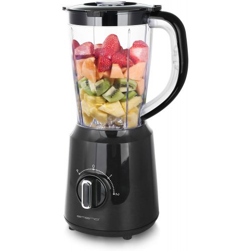  [아마존베스트]Emerio Blender BL-124816.1, BPA-free, crush ice function, 1.5 litre container, 2 speeds and pulse function, stainless steel knife unit, safety switch, dishwasher safe, 500 watts.