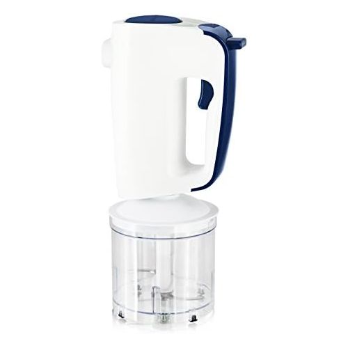  [아마존베스트]Emerio HMS-113257.2 Hand Mixer Set with Revolutionary 1-Finger Speed Control White/Blue