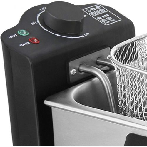  [아마존베스트]Emerio DF-120482 Cold Zone Fryer, 3.0 L, Stainless Steel, BPA-Free, 2000, 3 Litres, Silver