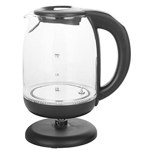  [아마존베스트]Emerio WK-119255 glass kettle with temperature selection (60 °C/70 °C/80 °C/90 °C/100 °C), BPA-free, run-dry protection, auto-off, 2200 watts, stainless steel, 1.7 litres