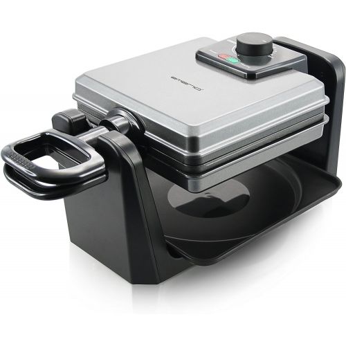  [아마존베스트]Emerio WM-110984 Revolving Waffle Iron - 1000 Watt - For Belgian Waffles