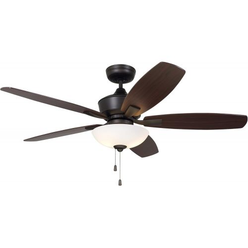  Emerson CF825ORB Lindell 52-inch Transitional Ceiling Fan with Reversible Blades, 5-Blade Ceiling Fan with LED Lighting