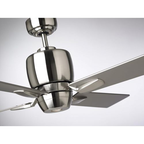  Emerson CF230BS Veloce 46-Inch Ceiling Fan with Light and Remote, Brushed Steel Finish