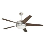 Emerson Ceiling Fans CF955BS Midway Eco Modern Energy Star Ceiling Fan With Light And Remote, 54-Inch Blades, Brushed Steel Finish