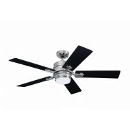 Emerson CF880LVS Amhurst 54-inch Transitional Ceiling Fan with Reversible Blades, 5-Blade Ceiling Fan with LED Lighting and 4-Speed Wall Control