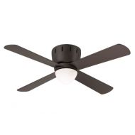 Emerson Ceiling Fans CF530ORB Wyatt Modern Low Profile Hugger Ceiling Fan With Light And Wall Control, 48-Inch Blades, Oil Rubbed Bronze Finish