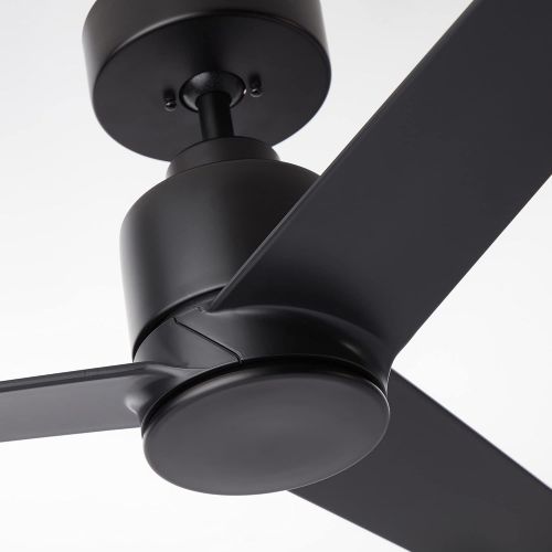  Emerson Kathy Ireland Home Arlo Outdoor Ceiling Fan with Remote Control, 44 Inch Modern Metal Fixture, Wet Rated with Weather-Resistant Blades Semi Flush Downrod Mount Light Kit Adaptable,