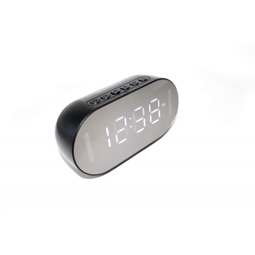  Emerson Radio Emerson Dual Alarm Clock with Bluetooth Speaker, FM Radio, Phone Rest, Temperature Sensor and Night Light ER100210: Electronics