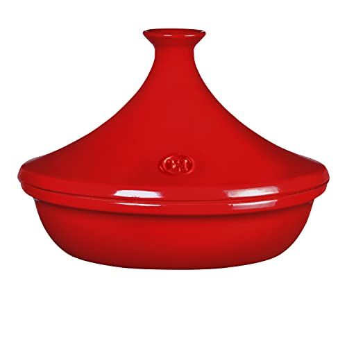  Emile Henry 349532 Keramik Rote Tajine E-Box, 3,50 Ltr