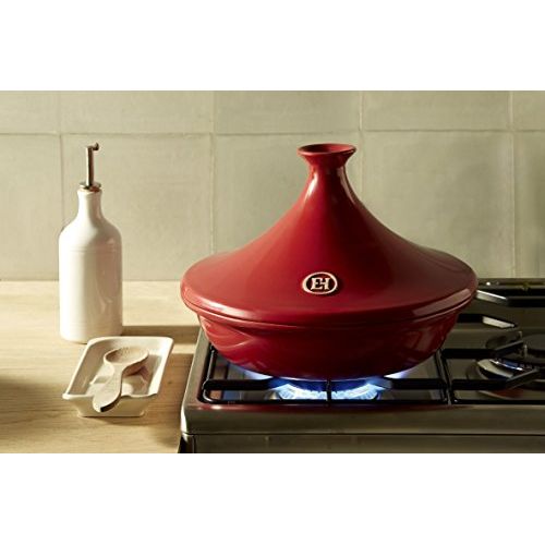  Emile Henry 349532 Keramik Rote Tajine E-Box, 3,50 Ltr