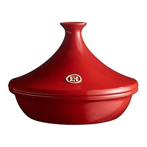  Emile Henry Eh345632 Tajine - Schmortopf - Keramik - Grand Cru / Rot Ø 32 cm