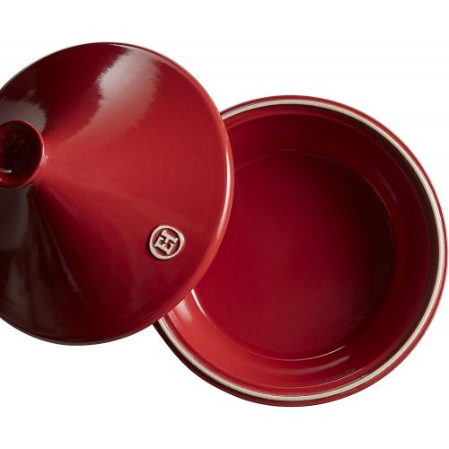  Emile Henry Eh345632 Tajine - Schmortopf - Keramik - Grand Cru / Rot Ø 32 cm