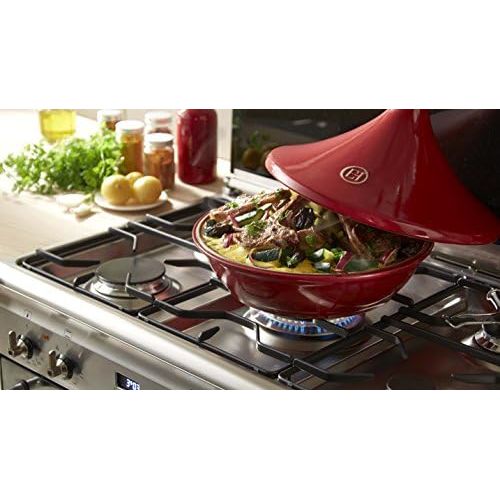  Marke: Emile Henry Emile Henry 349526 Keramik Rote Tajine E-Box, Ø270mm