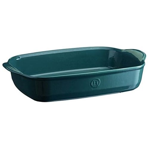  [아마존베스트]Emile Henry 979654 France Ovenware Ultime Rectangular Baking Dish, 16.5 x 10.6, Blue Flame