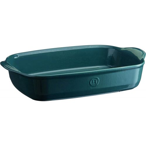  [아마존베스트]Emile Henry 979654 France Ovenware Ultime Rectangular Baking Dish, 16.5 x 10.6, Blue Flame