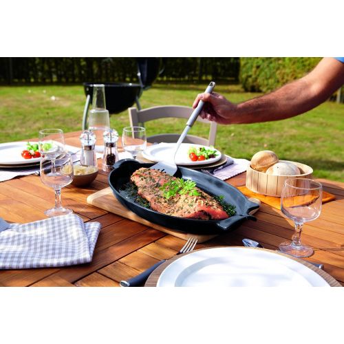  Emile Henry Grill Steen voor vis 500x280mm 7544-79 Fusain