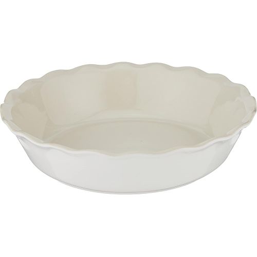  Emile Henry Made In France HR Modern Classics Pie Dish, 9, White: Kitchen & Dining