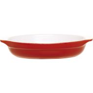 Emile Henry 8-1/2-Inch Oval Au Gratin Cerise Red