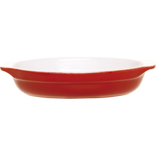  [아마존베스트]Emile Henry 8-1/2-Inch Oval Au Gratin Cerise Red