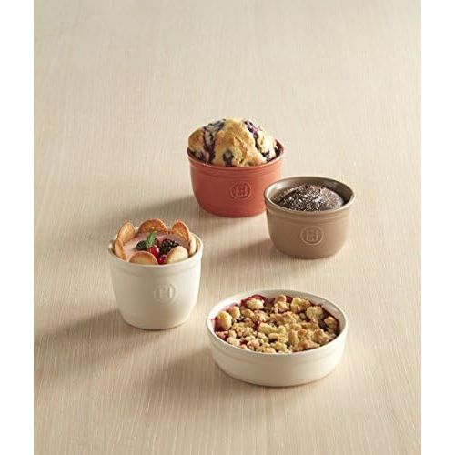  [아마존베스트]Emile Henry Made in France 8.5 oz Creme Brulee (Set of 2), 5 by 1.5, Blue Flame